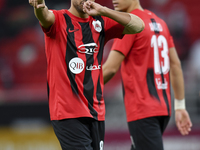 Mahmoud Ahmed Hassan of Al Rayyan SC celebrates after scoring a goal during the Ooredoo Qatar Stars League 24/25 match between Al Rayyan SC...