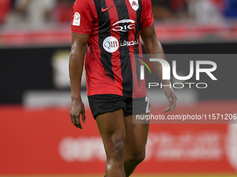 Thiago Henrique Mendes of Al Rayyan SC plays in the Ooredoo Qatar Stars League 24/25 match between Al Rayyan SC and Al Shahania SC at Ahmad...