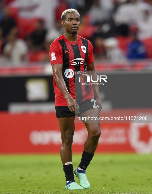 Thiago Henrique Mendes of Al Rayyan SC plays in the Ooredoo Qatar Stars League 24/25 match between Al Rayyan SC and Al Shahania SC at Ahmad...