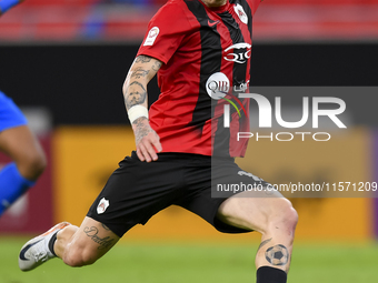 Roger Krug Guedes of Al Rayyan SC plays in the Ooredoo Qatar Stars League 24/25 match between Al Rayyan SC and Al Shahania SC at Ahmad Bin A...