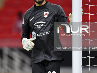 Al Rayyan SC goalkeeper Samy Beldi plays in the Ooredoo Qatar Stars League 24/25 match between Al Rayyan SC and Al Shahania SC at Ahmad Bin...