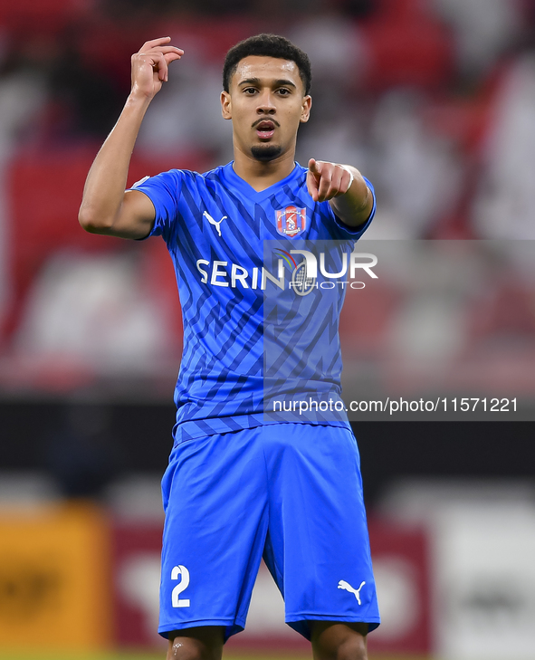 Mohammed Ibrahim of Al Shahania SC celebrates after scoring a goal during the Ooredoo Qatar Stars League 24/25 match between Al Rayyan SC an...