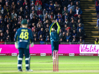 #9, Cooper Connolly of Australia takes the catch that dismisses #58, Sam Curran of England from the bowling of #5, Matthew Short of Australi...