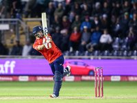 During the Second Vitality T20 International match between England and Australia in Cardiff, Wales, on September 13, 2024. (