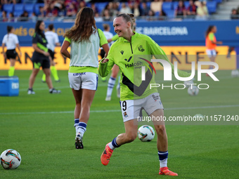 Sanni Franssi plays during the match between FC Barcelona Women and Real Sociedad Women, corresponding to week 2 of the Liga F, at the Johan...