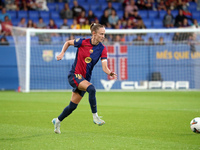 Caroline Graham Hansen plays during the match between FC Barcelona Women and Real Sociedad Women, corresponding to week 2 of the Liga F, at...