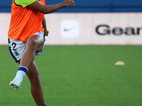 Manuela Vanegas plays during the match between FC Barcelona Women and Real Sociedad Women, corresponding to week 2 of the Liga F, at the Joh...