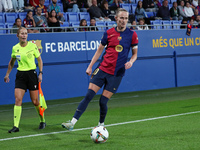 Caroline Graham Hansen plays during the match between FC Barcelona Women and Real Sociedad Women, corresponding to week 2 of the Liga F, at...