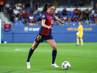 Ingrid Engen plays during the match between FC Barcelona Women and Real Sociedad Women, corresponding to week 2 of the Liga F, at the Johan...