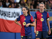 Aitana Bonmati and Caroline Graham Hansen play during the match between FC Barcelona Women and Real Sociedad Women, corresponding to week 2...