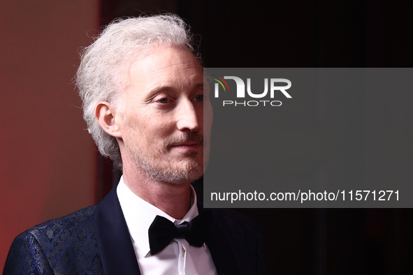 Actor Bruno Gouery attends the premiere of the season fourth part two of 'Emily in Paris' Netflix series in Krakow, Poland on September 12th...