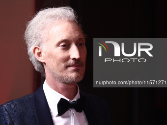 Actor Bruno Gouery attends the premiere of the season fourth part two of 'Emily in Paris' Netflix series in Krakow, Poland on September 12th...