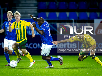 FC Den Bosch player Danzell Gravenberch plays during the match between Den Bosch and ADO at De Vliert for the Keuken Kampioen Divisie season...