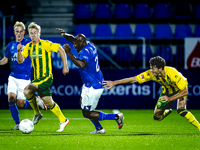 FC Den Bosch player Danzell Gravenberch plays during the match between Den Bosch and ADO at De Vliert for the Keuken Kampioen Divisie season...