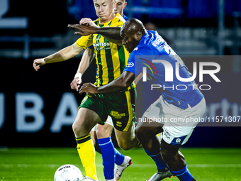 FC Den Bosch player Danzell Gravenberch plays during the match between Den Bosch and ADO at De Vliert for the Keuken Kampioen Divisie season...