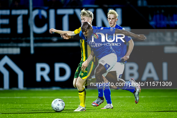 FC Den Bosch player Danzell Gravenberch plays during the match between Den Bosch and ADO at De Vliert for the Keuken Kampioen Divisie season...