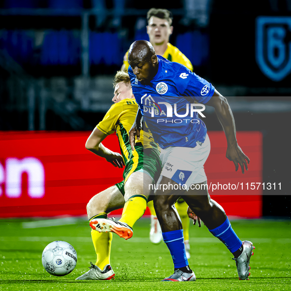 FC Den Bosch player Danzell Gravenberch plays during the match between Den Bosch and ADO at De Vliert for the Keuken Kampioen Divisie season...