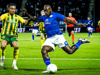 FC Den Bosch player Danzell Gravenberch and ADO Den Haag player Steven van der Sloot during the match between Den Bosch and ADO at De Vliert...