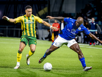 ADO Den Haag player Steven van der Sloot and FC Den Bosch player Danzell Gravenberch during the match Den Bosch vs. ADO at De Vliert for the...