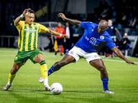 ADO Den Haag player Steven van der Sloot and FC Den Bosch player Danzell Gravenberch during the match Den Bosch vs. ADO at De Vliert for the...