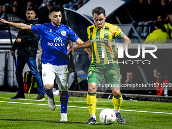 FC Den Bosch player Hicham Acheffay and ADO Den Haag player Daryl van Mieghem during the match between Den Bosch and ADO at De Vliert for th...