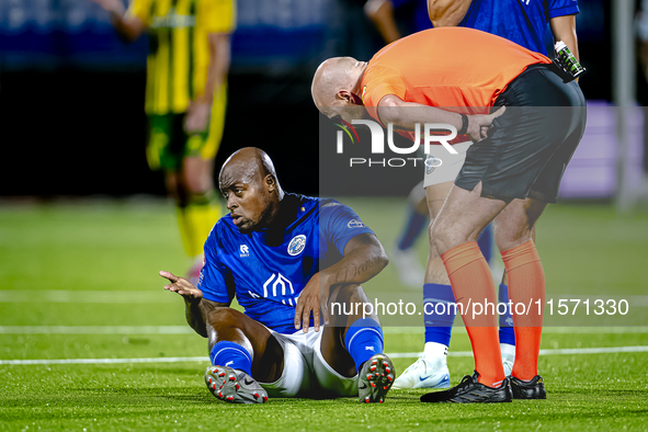 FC Den Bosch player Danzell Gravenberch plays during the match between Den Bosch and ADO at De Vliert for the Keuken Kampioen Divisie season...