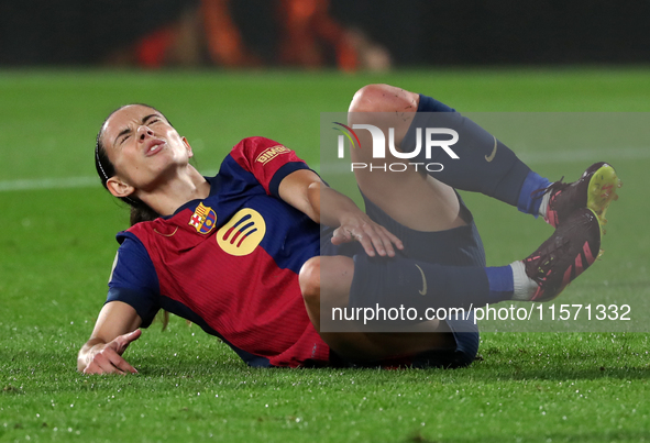 Aitana Bonmati plays during the match between FC Barcelona Women and Real Sociedad Women, corresponding to week 2 of the Liga F, at the Joha...