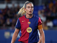 Alexia Putellas plays during the match between FC Barcelona Women and Real Sociedad Women, corresponding to week 2 of the Liga F, at the Joh...