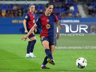 Aitana Bonmati plays during the match between FC Barcelona Women and Real Sociedad Women, corresponding to week 2 of the Liga F, at the Joha...