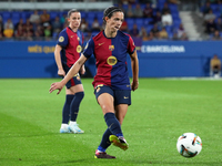 Aitana Bonmati plays during the match between FC Barcelona Women and Real Sociedad Women, corresponding to week 2 of the Liga F, at the Joha...