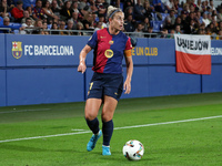 Alexia Putellas plays during the match between FC Barcelona Women and Real Sociedad Women, corresponding to week 2 of the Liga F, at the Joh...