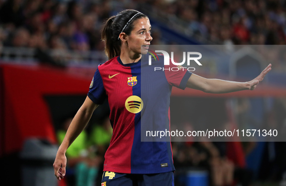 Aitana Bonmati plays during the match between FC Barcelona Women and Real Sociedad Women, corresponding to week 2 of the Liga F, at the Joha...