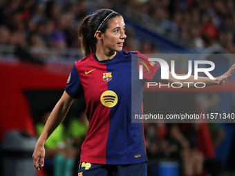 Aitana Bonmati plays during the match between FC Barcelona Women and Real Sociedad Women, corresponding to week 2 of the Liga F, at the Joha...