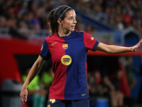 Aitana Bonmati plays during the match between FC Barcelona Women and Real Sociedad Women, corresponding to week 2 of the Liga F, at the Joha...