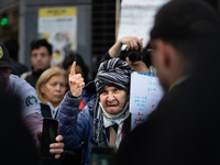 Retirees, social organizations, and unions mobilize in front of the National Congress of the Republic of Argentina in Buenos Aires, Argentin...