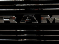 The RAM logo is seen during the Tuning Show Expo in Krakow, Poland, on September 8, 2024. (