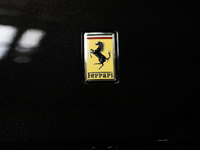 The Ferrari logo is seen during the Tuning Show Expo in Krakow, Poland, on September 8, 2024. (