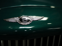 The Bentley logo is seen during the Tuning Show Expo in Krakow, Poland, on September 8, 2024. (