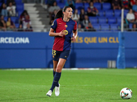 Ingrid Engen plays during the match between FC Barcelona Women and Real Sociedad Women, corresponding to week 2 of the Liga F, at the Johan...