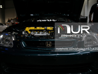 The Honda logo is seen during the Tuning Show Expo in Krakow, Poland, on September 8, 2024. (