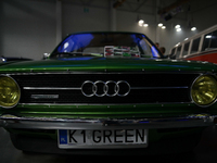 The Audi logo is seen during the Tuning Show Expo in Krakow, Poland, on September 8, 2024. (