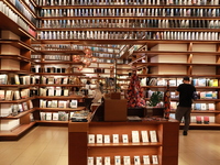 People visit TSUTAYA BOOKS in Xi'an, China, on September 13, 2024. On September 9, Xi'an TSUTAYA BOOKS issues a notice of closure and will c...