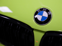 The BMW logo is seen during the Tuning Show Expo in Krakow, Poland, on September 8, 2024. (