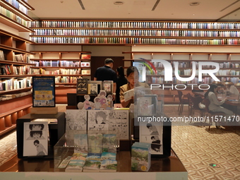 People visit TSUTAYA BOOKS in Xi'an, China, on September 13, 2024. On September 9, Xi'an TSUTAYA BOOKS issues a notice of closure and will c...