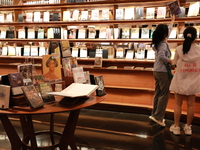 People visit TSUTAYA BOOKS in Xi'an, China, on September 13, 2024. On September 9, Xi'an TSUTAYA BOOKS issues a notice of closure and will c...