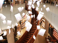 People visit TSUTAYA BOOKS in Xi'an, China, on September 13, 2024. On September 9, Xi'an TSUTAYA BOOKS issues a notice of closure and will c...