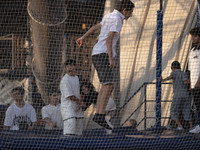 Iranian teenagers play at Adrenaline Park in Tehran, Iran, on September 13, 2024. Amir Badri, an Iranian stuntman and award winner of the Sc...