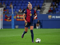 Fridolina Rolfo plays during the match between FC Barcelona Women and Real Sociedad Women, corresponding to week 2 of the Liga F, at the Joh...