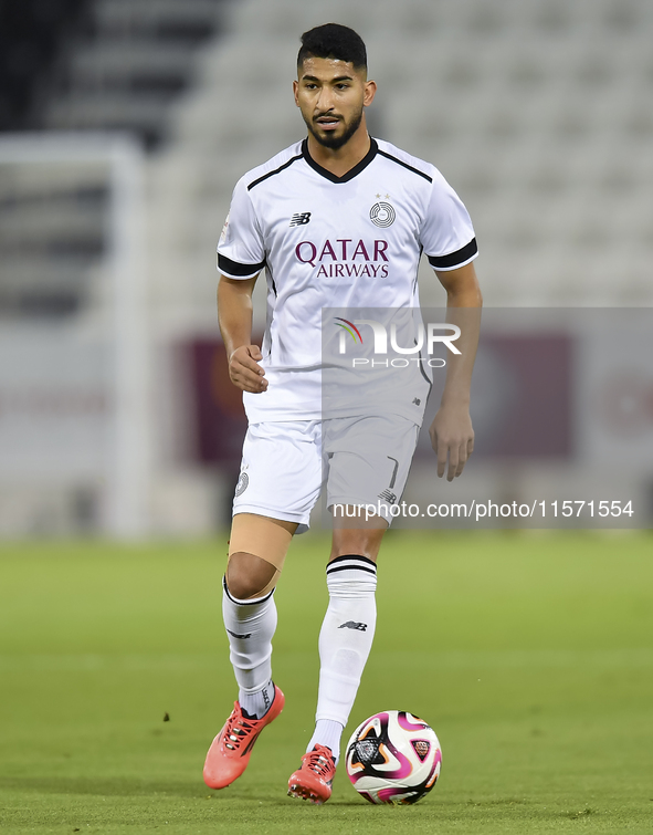 Mohammed Waad Albayati of Al Sadd SC plays in the Ooredoo Qatar Stars League 24/25 match between Al-Sadd SC and Umm Salal SC at Jassim bin H...