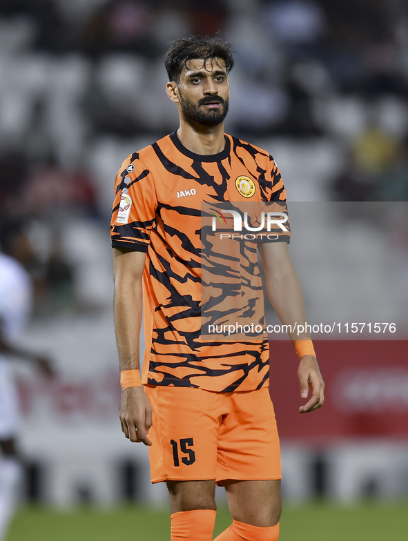 Marouane Louadni of Umm Salal SC plays in the Ooredoo Qatar Stars League 24/25 match between Al-Sadd SC and Umm Salal SC at Jassim bin Hamad...